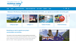 Desktop Screenshot of camps-directory.co.nz